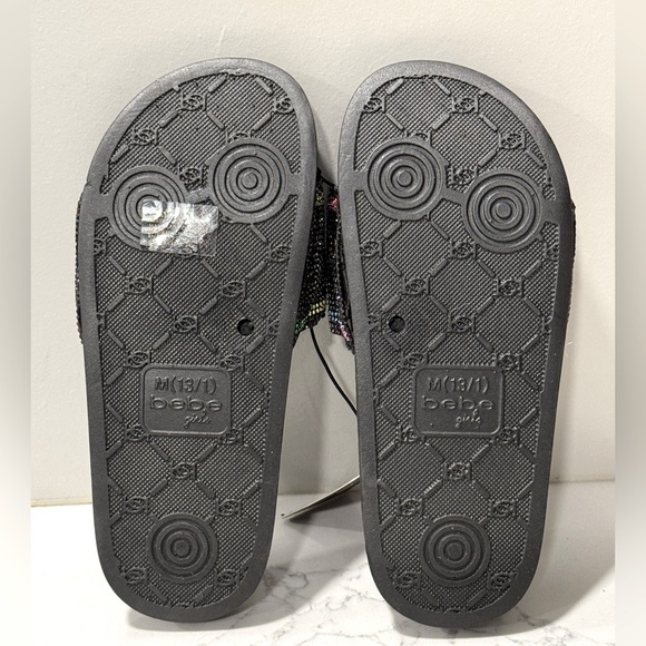 Bebe Girls Rhinestone Slides - Picture 4 of 7